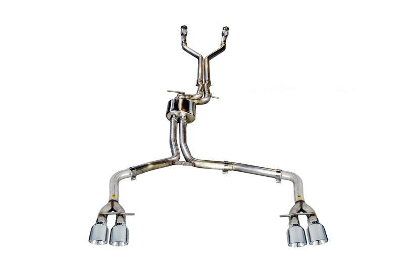 AWE Tuning 3020-42042 AWE Tuning Audi C7 / C7.5 S6 4.0T Track Edition Exhaust - Chrome Silver Tips