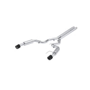 MBRP S72533CF MBRP 2024 Ford Mustang GT S650, 5.0L Cat-Back Dual Split Rear with Carbon Fiber Tips, Race Version