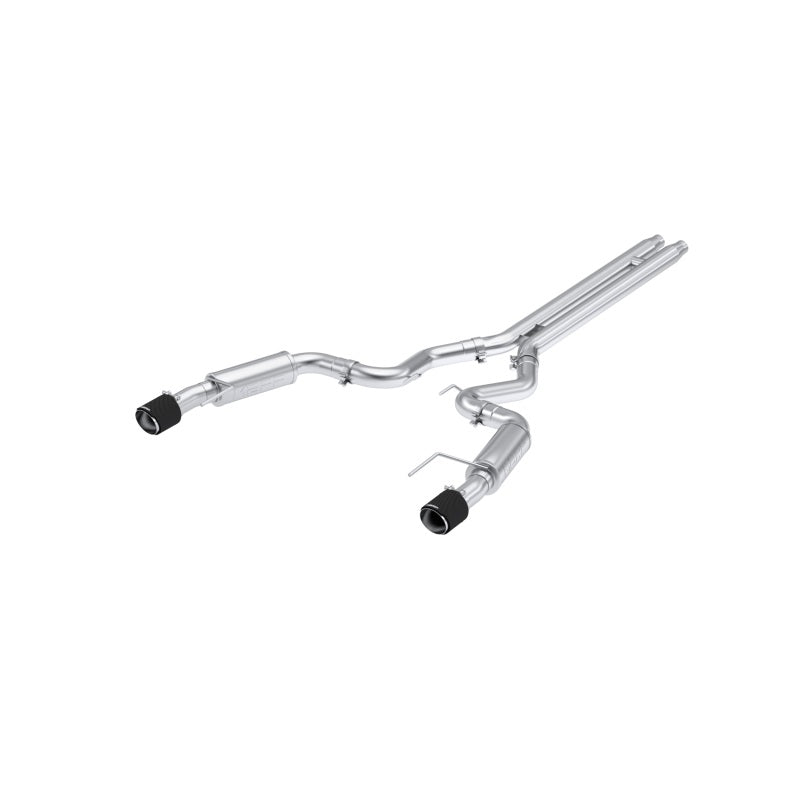 MBRP S72533CF MBRP 2024 Ford Mustang GT S650, 5.0L Cat-Back Dual Split Rear with Carbon Fiber Tips, Race Version
