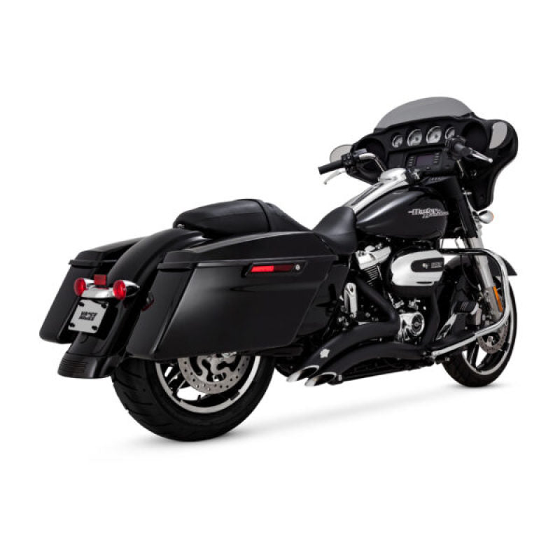 Vance & Hines HD Dresser 17-22 Big Radius 2-2 Black Full System Exhaust - 46373