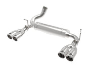 aFe 49-48086-P aFe Rebel Series 2.5in 409 SS Axle-Back Exhaust Polished 07-18 Jeep Wrangler (JK) V6-3.6L/3.8L
