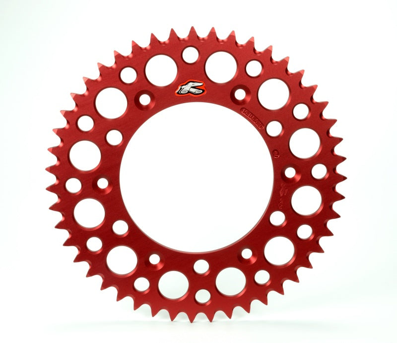 Renthal 189U-420-56GRRD Renthal 03-07 Honda CR 85RB/ 07-09/12-14 CRF 150RB Rear Grooved Sprocket - Red 420-56P Teeth