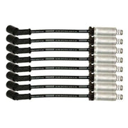 Moroso 73746 Moroso GM LS/LT 8.5mm Ultra 40 11in Long Wire Set w/Alum Heatshield - Black - 73746