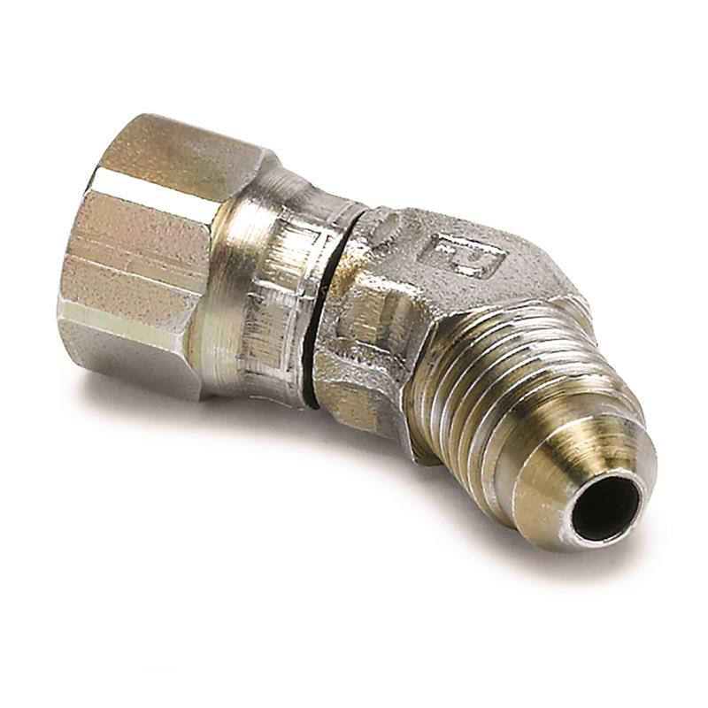 AutoMeter 3273 Autometer -4AN Elbow Fitting - 45 Deg w/ Swivel Nut - 3273