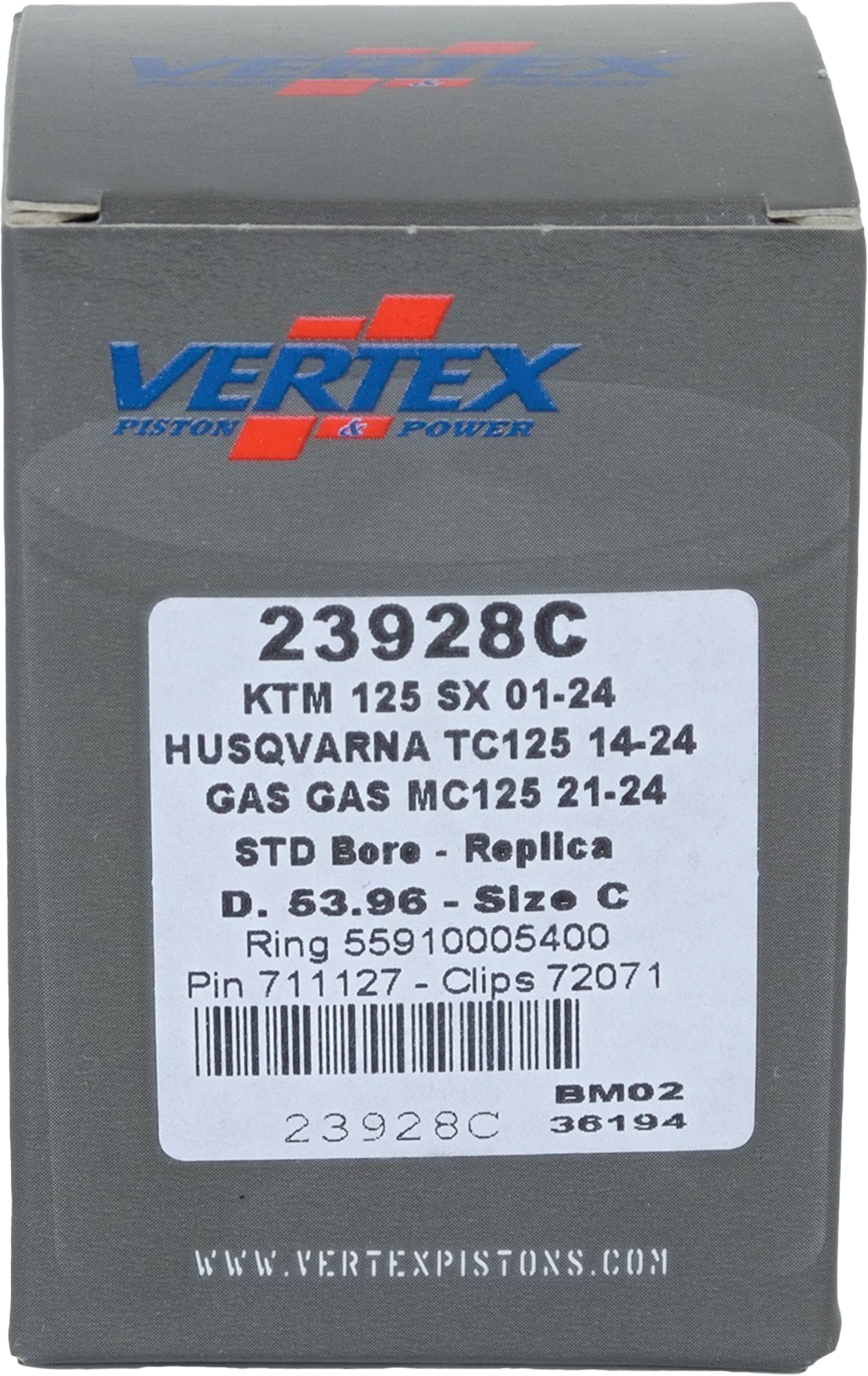 Vertex Piston Kit Piston kits & Components 23928C - Cast Replica
