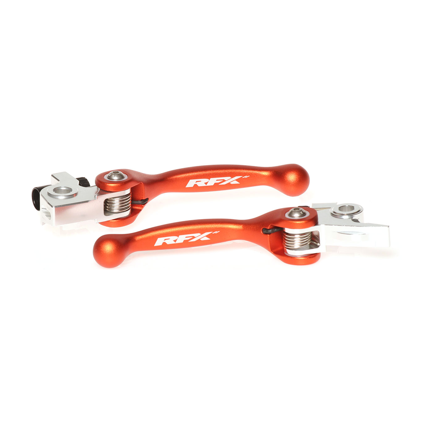 RFX Forged Aluminum Flex Levers FXFL 50600 55OR - Orange Flexible Lever Set Husq GAS