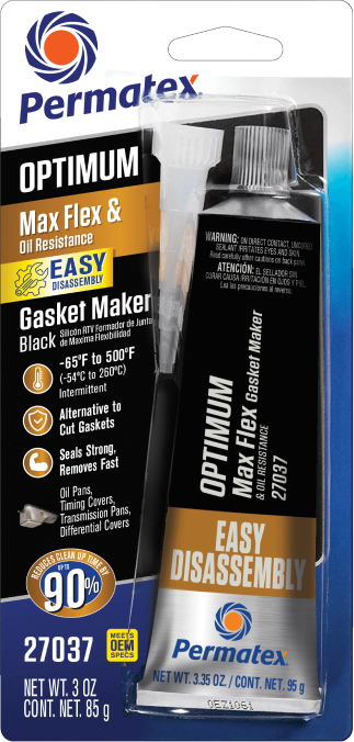 Permatex Optimum Black Hi-Temp RTV Silicone Chemicals 27037 - Black OZ 12 Case