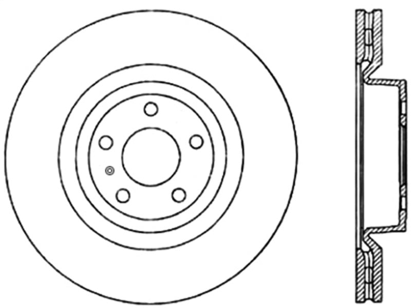128.33124L Stop Tech Drilled Rotor