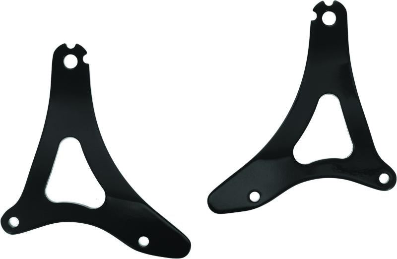 Kuryakyn 7087 Kuryakyn Fixed Mounts Multi-Purpose Driver & Passenger Backrest 14-22 Touring Models Black - 7087