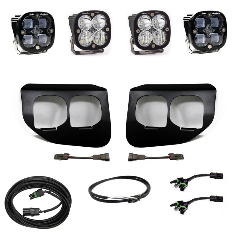 Baja Designs 447736UP Baja Designs Ford Super Duty (20-On) Fog Lights Dual FPK SAE/Pro DC Baja Designs w/Upfitter