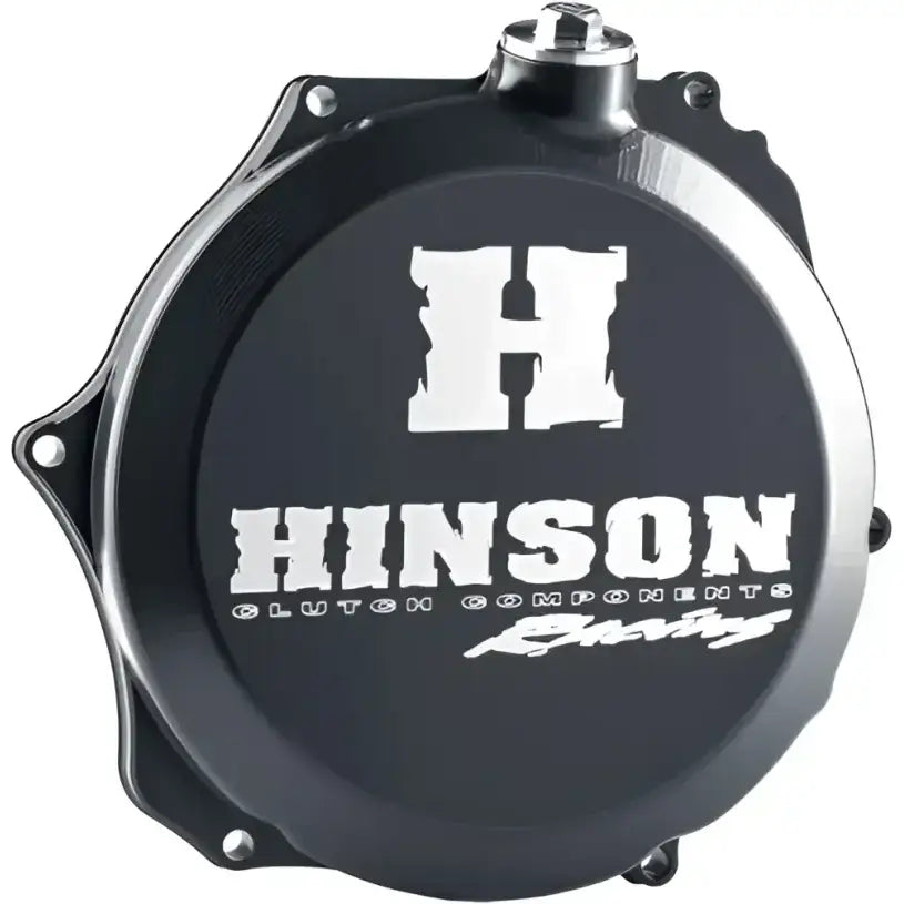 Black Hinson clutch cover for C677 Billetproof Clutch Cover, sleek and durable upgrade