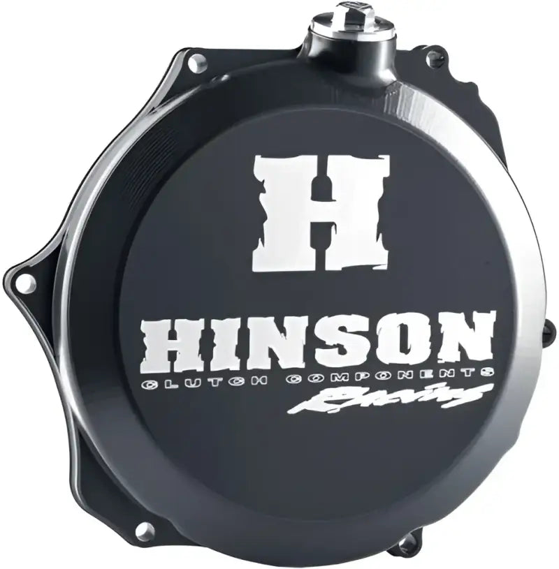 Black Hinson clutch cover for C677 Billetproof Clutch Cover, sleek and durable upgrade
