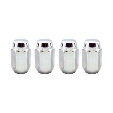 McGard Hex Lug Nut (Cone Seat) M12X1.5 / 13/16 Hex / 1.5in. Length (4-Pack) - Chrome - 64002