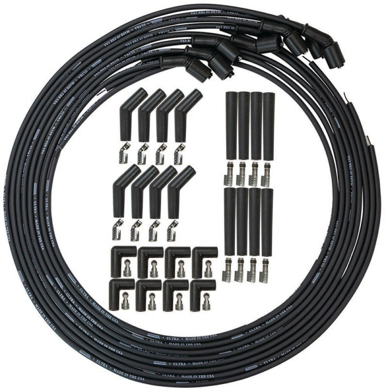 Moroso 73748 Moroso GM LS/LT 8mm Ultra 350 Universal Wire Set w/90/135/Straight Plug Ends
