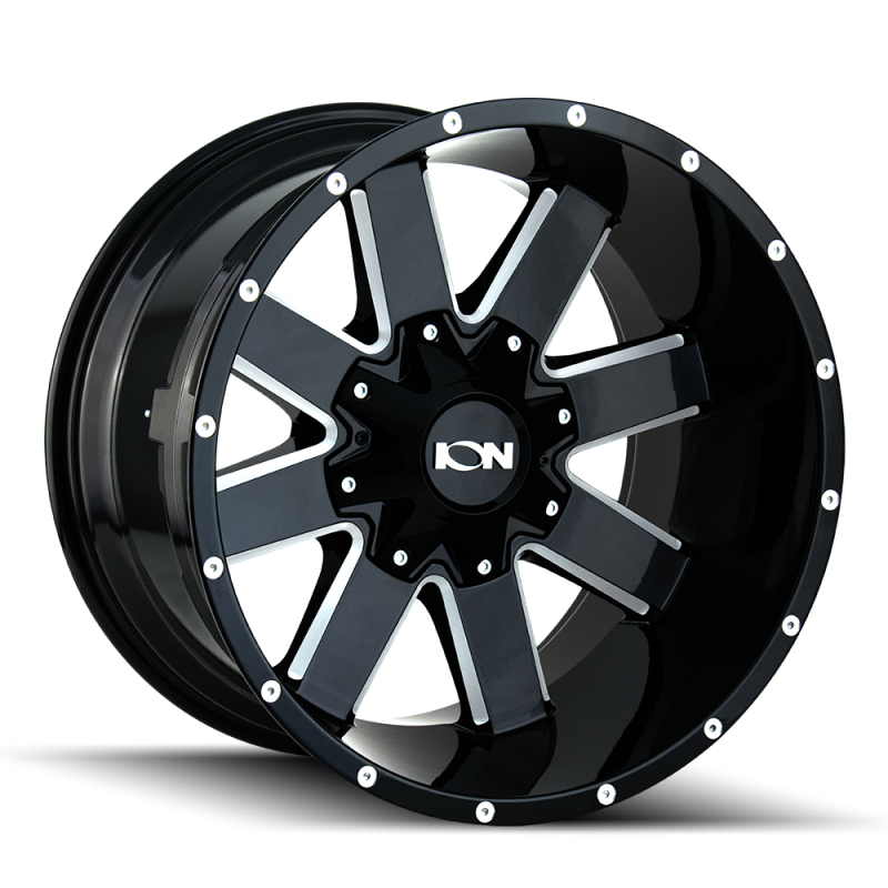 ION Wheels 141-2137M ION Type 141 20x10 / 6x135 BP / -19mm Offset / 106mm Hub Gloss Black Milled Wheel