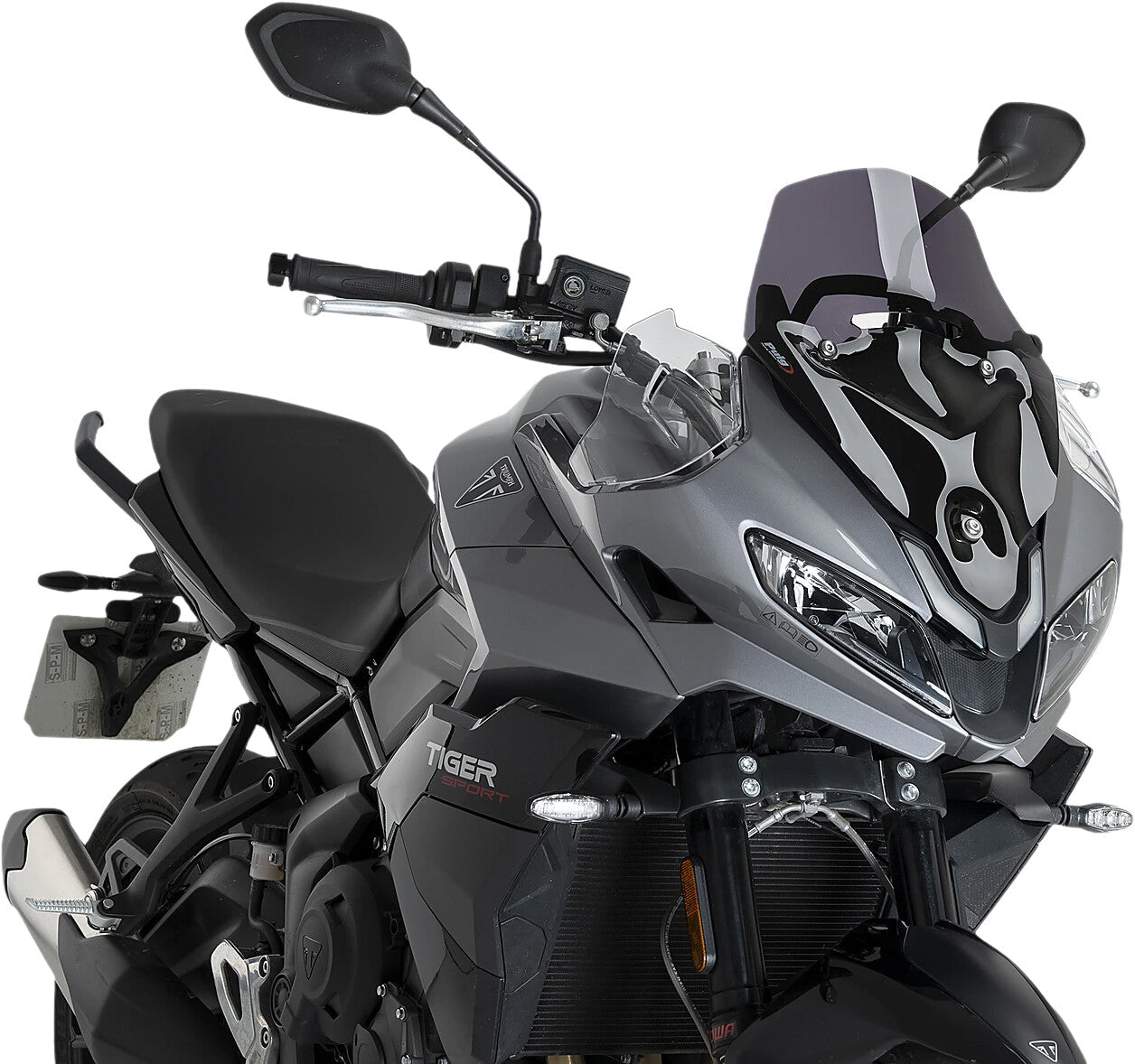 Puig R-Racer Windscreens Windshield/Windscreen 22522F - Smoke Sport Dark Tri