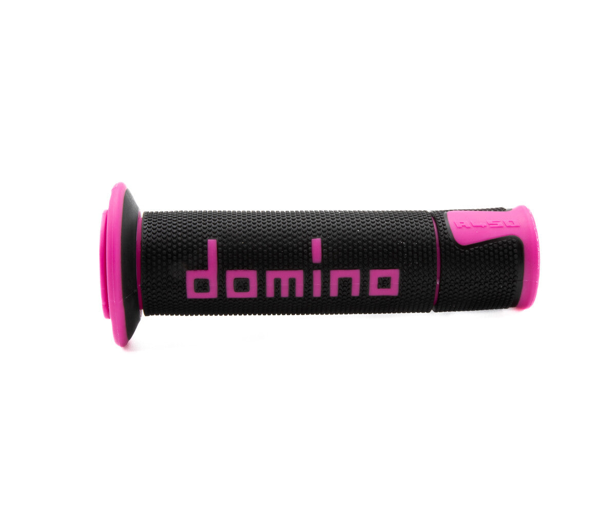 Domino Racing A450 Road Racing Grips A45041C4340B7-0 - Black Fuchsia Pair