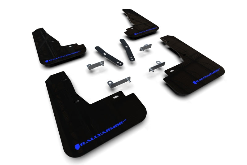 Rally Armor MF91-UR-BLK-BL Rally Armor 22-23 Kia EV6 Black UR Mud Flap Blue Logo