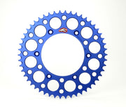 Renthal 150U-520-52GBBU Renthal 2023 Yamaha WR 250F-450F / 01-07 WR250 Rear Grooved Sprocket - Blue 520-52P Teeth