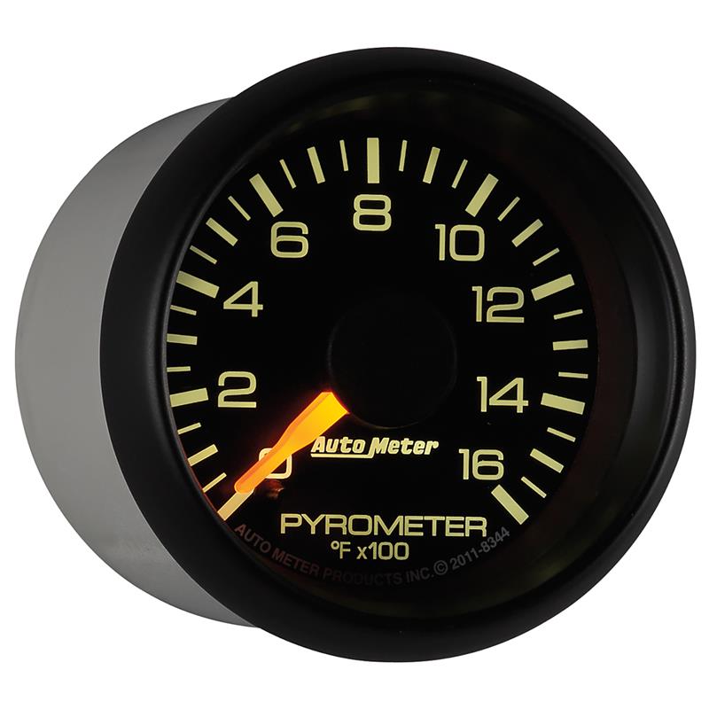 AutoMeter 8344 Autometer Factory Match GM 2-1/16in 1600 Degree Electric Pyrometer (EGT) Gauge - 8344