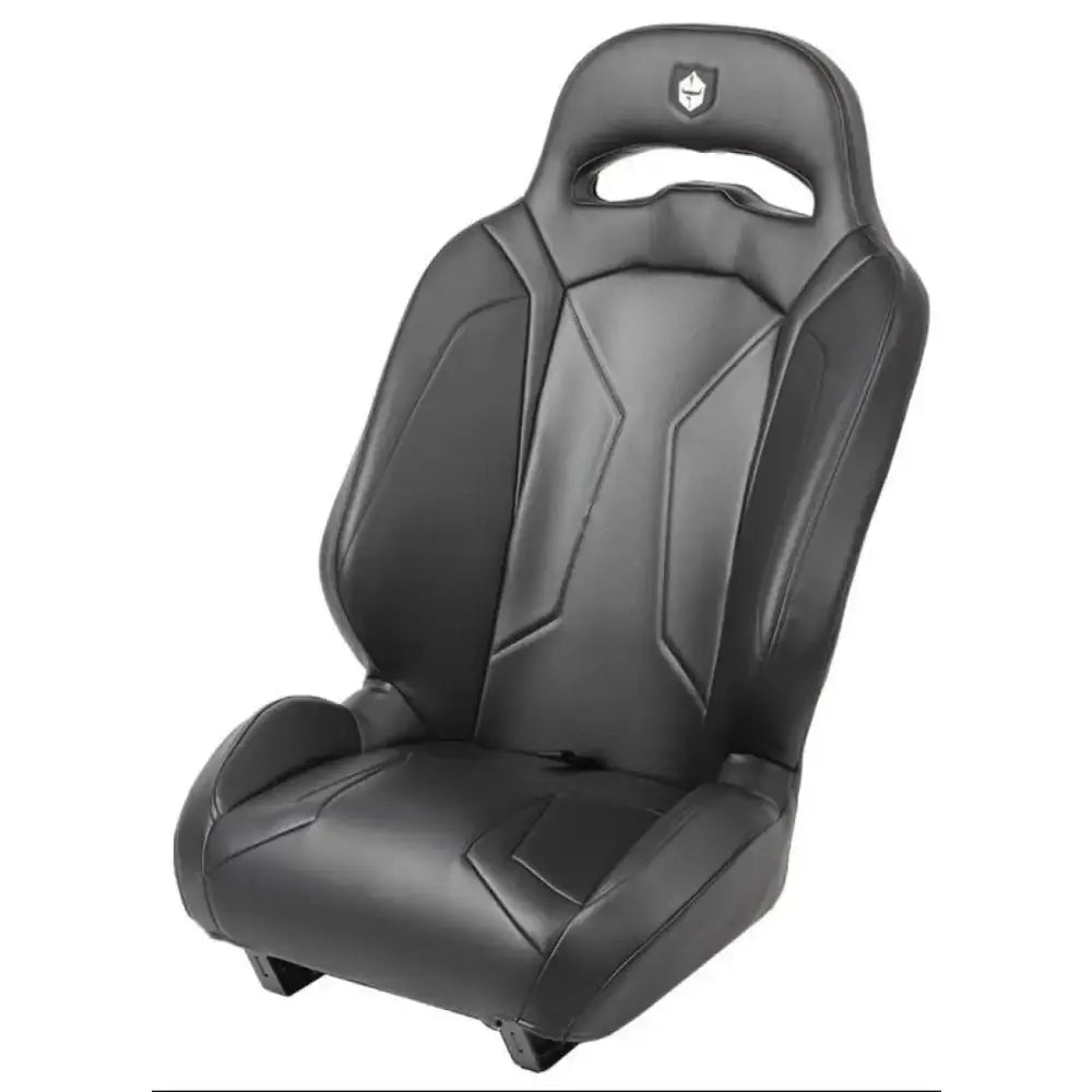 Black synthetic leather CA162S188WH Pro Armor racing seat with high back and harness pass-throughs