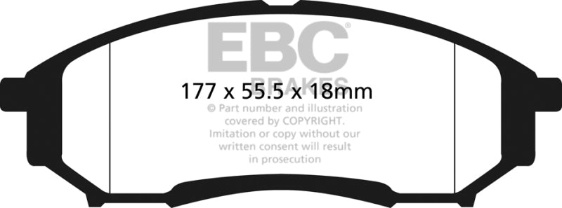 EBC DP61778 EBC 05-07 Ford F250 (inc Super Duty) 5.4 (2WD) Greenstuff Rear Brake Pads