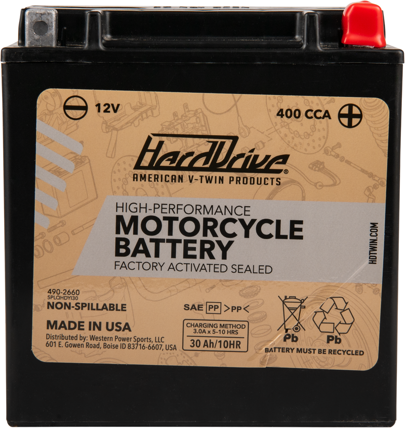 Harddrive AGM Sealed Battery HRDM7230L - High Perform YIX30L Cca 400