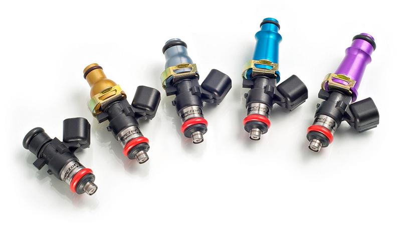 Injector Dynamics 1300.60.14.14.8 Injector Dynamics 1340cc Injectors - 60mm Length - 14mm Purple Top - 14mm Lower O-Ring (Set of 8)