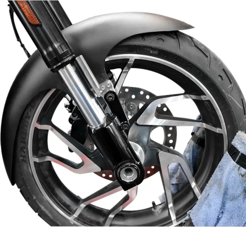 BAGGERNATION Cafe Fender 19" Steel Satin Spacers `14 21 Flh/Flt for Powersports
