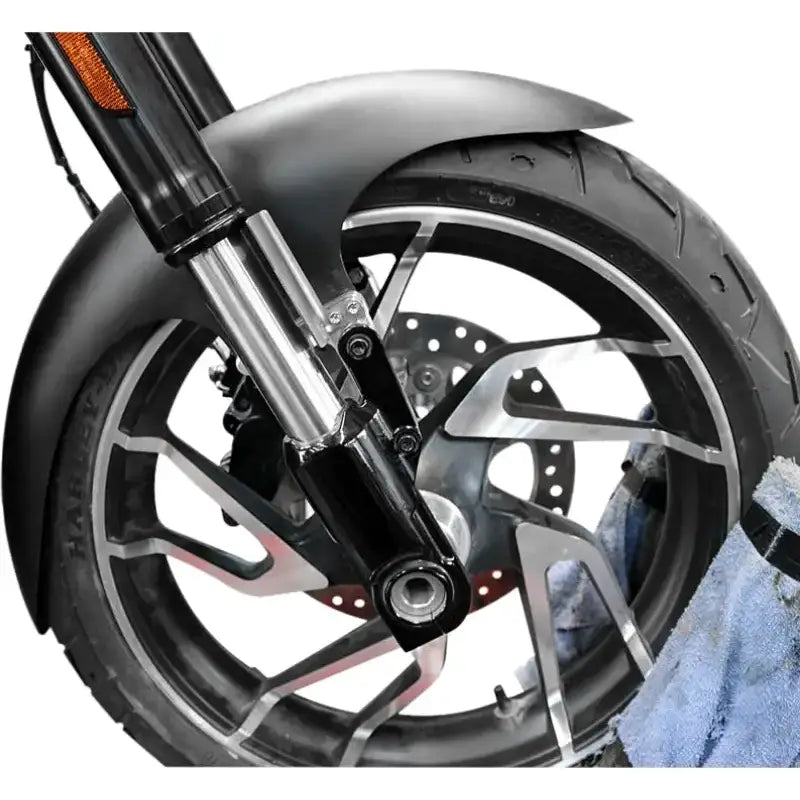 BAGGERNATION Cafe Fender 19" Steel Satin Spacers `86 13 Flh/Flt for Powersports
