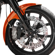 BAGGERNATION Cafe Fender Gloss Blk Spacers `18 21 Flsb for Powersports