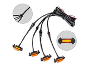 Cali Raised 16-23 Toyota Tacoma Trd Pro Grille Raptor Led Light Kit - Lights