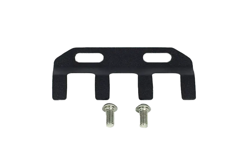Black metal bracket with screws for Toyota Tacoma bolt on relay holder by Cali Raised