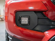 Cali Raised 2016-2023 Toyota Tacoma Led Fog Light Pod Replacements Brackets Kit - 3X2 18W Amber Pods - Lights