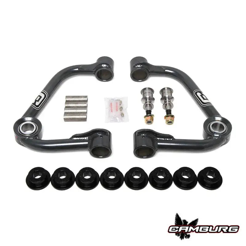 Camburg Ford F-150 2WD/4WD 21-23 1.25in Performance Uniball Upper Arms with covers for enhanced handling and suspension response.