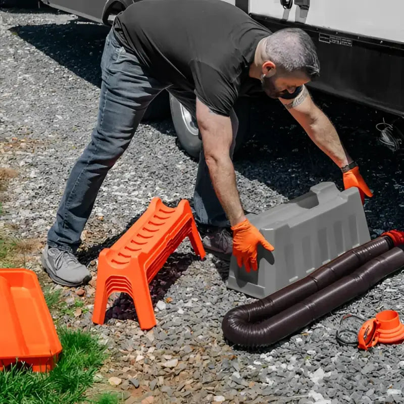 Camco 43075 Rhino Rv Combo Kit W/20’ Rhinoflex - Sewer Hose