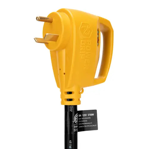 Camco No Supplier Warranty Power Cord Adapter 55463 - Powergrip-Dogbone 18 30AM 30AF AN
