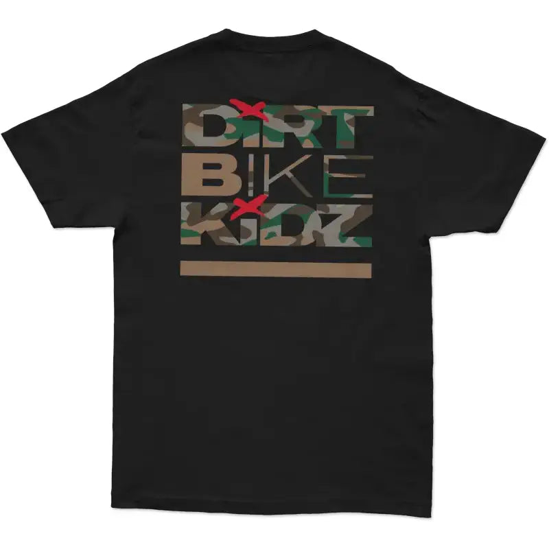Camo Shovels Tee Black Sm - DBK