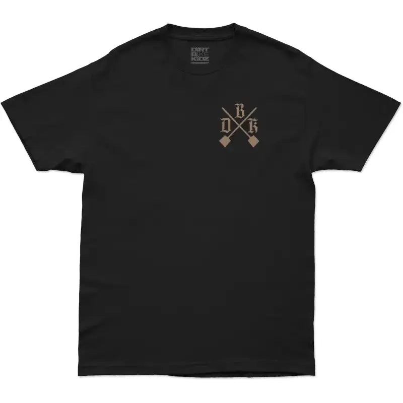 Camo Shovels Tee Black Sm - DBK