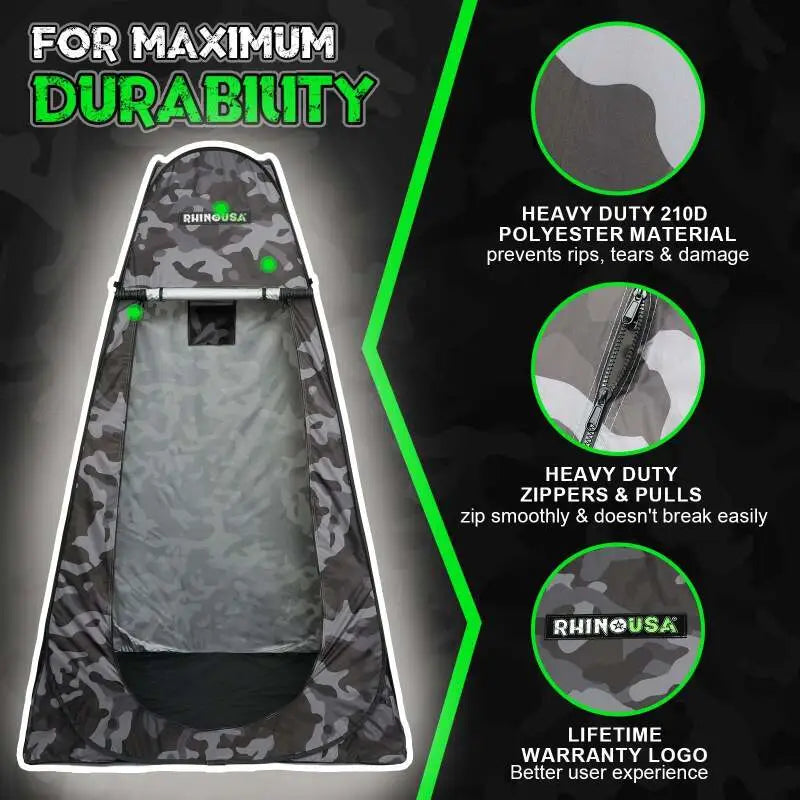 Rhino USA Popup Privacy Tent - Camo - Rhino USA