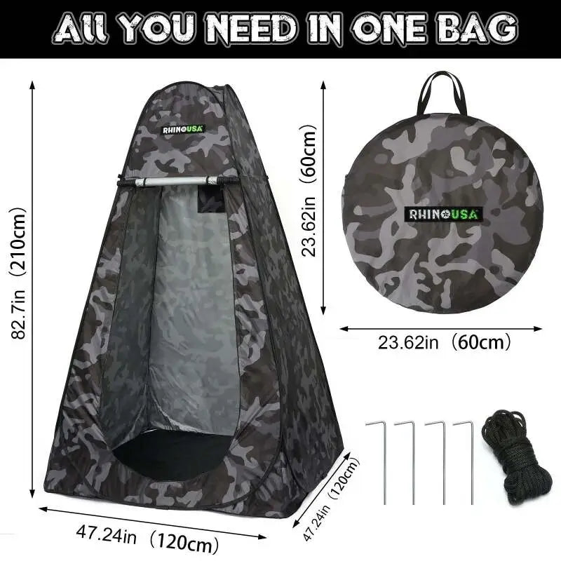 Rhino USA Popup Privacy Tent - Camo - Rhino USA