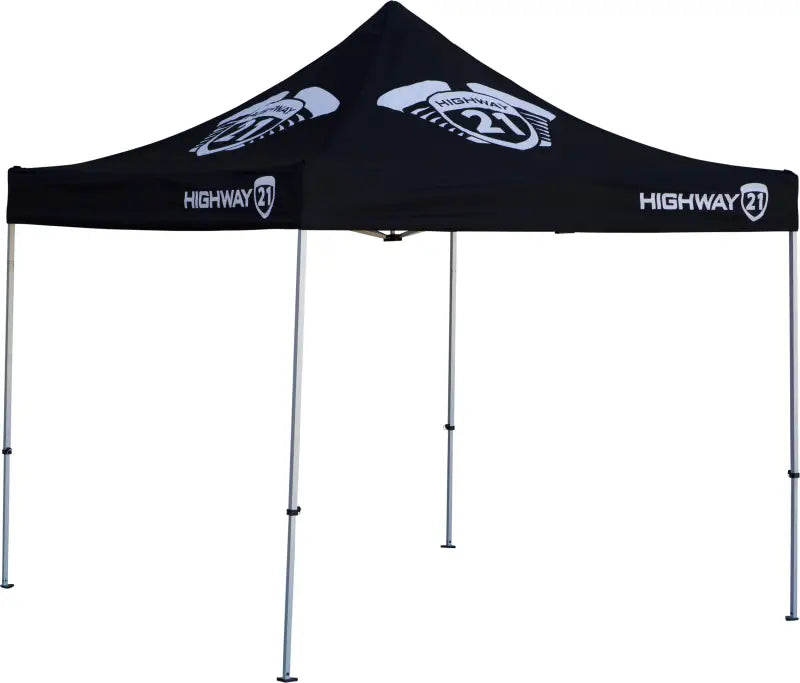 CAN10X10A-CUSTOMH21 Aluminum Canopy Black 10'x10' 