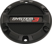 CAPS3-160 System 3 Sb8 Center Cap Flat 6/5.5 Bolt-In Matte Black - RV and Auto Parts
