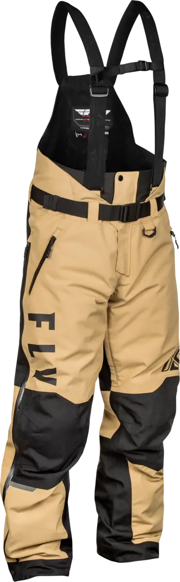 Carbon Bib Black/Tan Lg - FLY RACING
