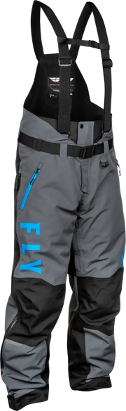 Carbon Bib Grey/Blue Lg - FLY RACING