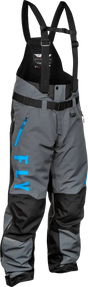 Carbon Bib Grey/Blue Lg - FLY RACING