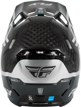 Formula S Carbon Byte Helmet Black Carbon/Grey/Silver Sm - FLY RACING