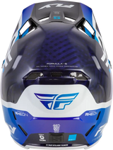 Formula S Carbon Byte Helmet Blue Carbon/Blue/White Xs - FLY RACING