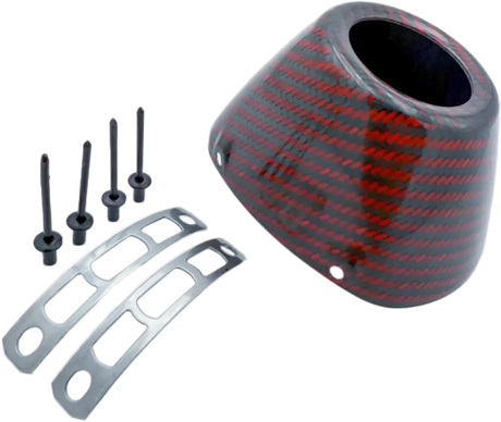 Carbon Cap 4.1 New Style Red Carbon - FMF