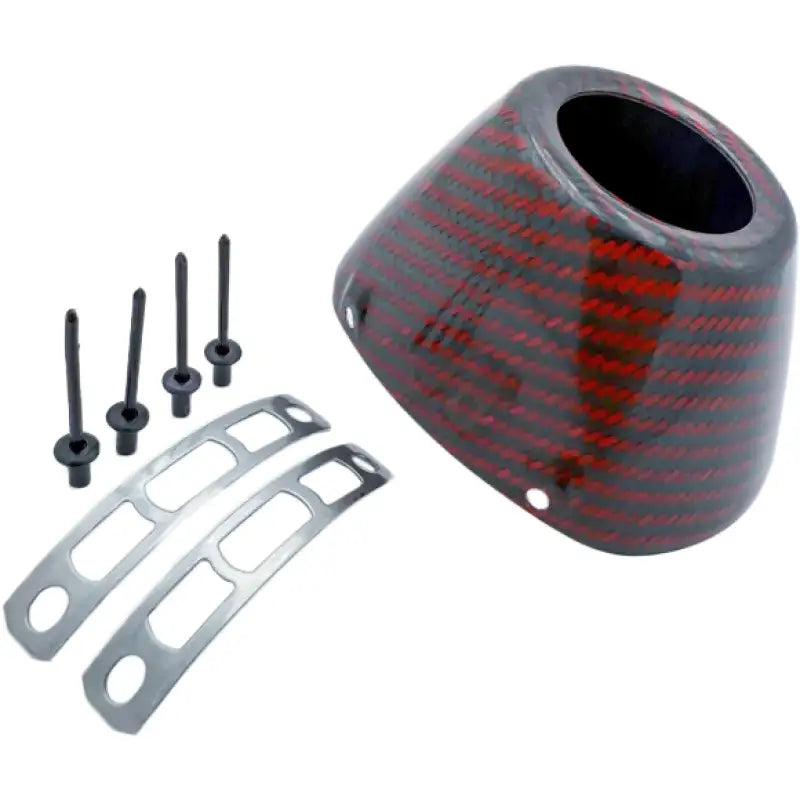 Carbon Cap 4.1 New Style Red Carbon - FMF